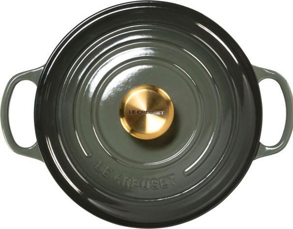 Actual product image Le Creuset Signature round roasting pan Thyme, ø24cm (24 cm, Casserole + Stewpot, Cast iron)