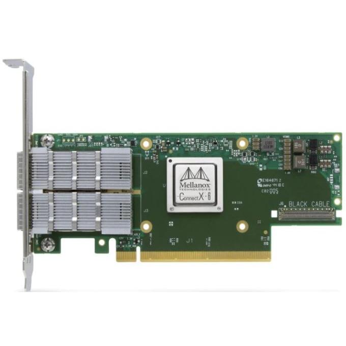 Mellanox ConnectX-6 VPI adapt card HDR IB (PCI Express 4.0 x16), Netzwerkkarte, Mehrfarbig