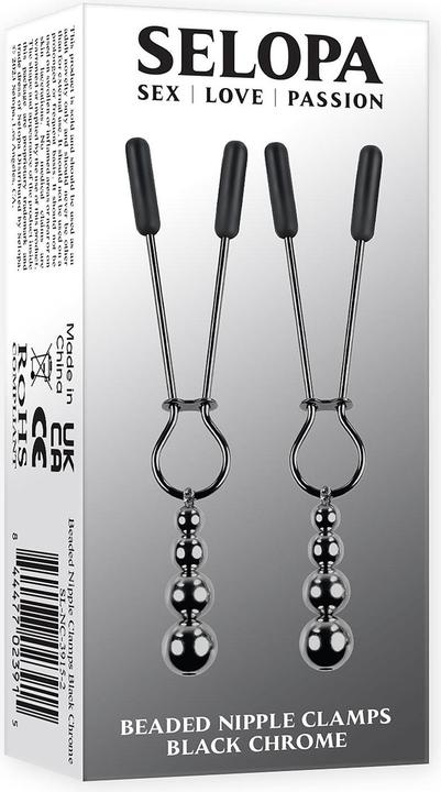 Productafbeelding Selopa Kralen Tepelklemmen Zwart 5,7 cm