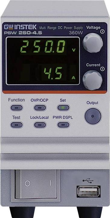 Immagine prodotto GW Instek PSW250-4.5 Alimentatore da laboratorio regolabile 0 - 250 V 0 - 4,5 A 360 W USB