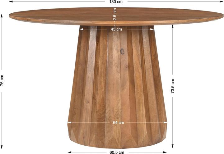 Produktbild SIT Möbel Mango Natural (130 x 76 cm)