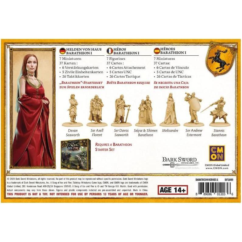 Thumbnail - Cmon CMND0128 - Baratheon Heroes #1 - A Song of Ice & Fire (DE, ES, FR), ab 14 Jahren (Erweiterung) (Deutsch, Französisc...