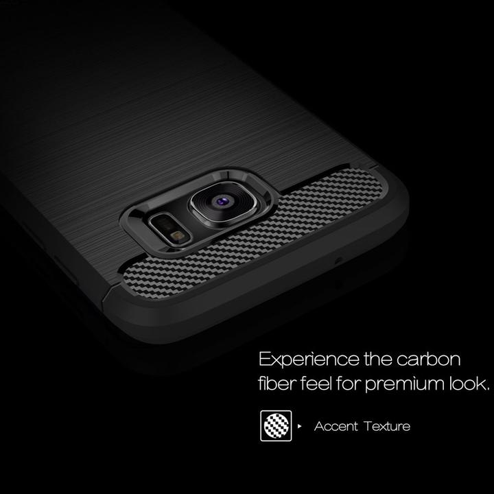 Produktbild König Design Handyhülle für Samsung Galaxy S7 Edge Schutzcase Backcover Bumper Etuis Schwarz (Samsung Galaxy S7 Edge)
