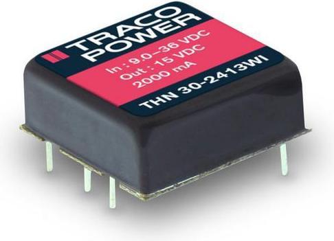 Actual product image TracoPower DC/DC converter 9... 36V 5V 6A 30W