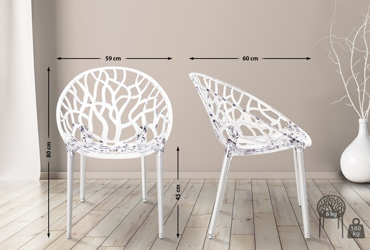 Produktbild CLP Stapelstuhl CRYSTAL, transparent