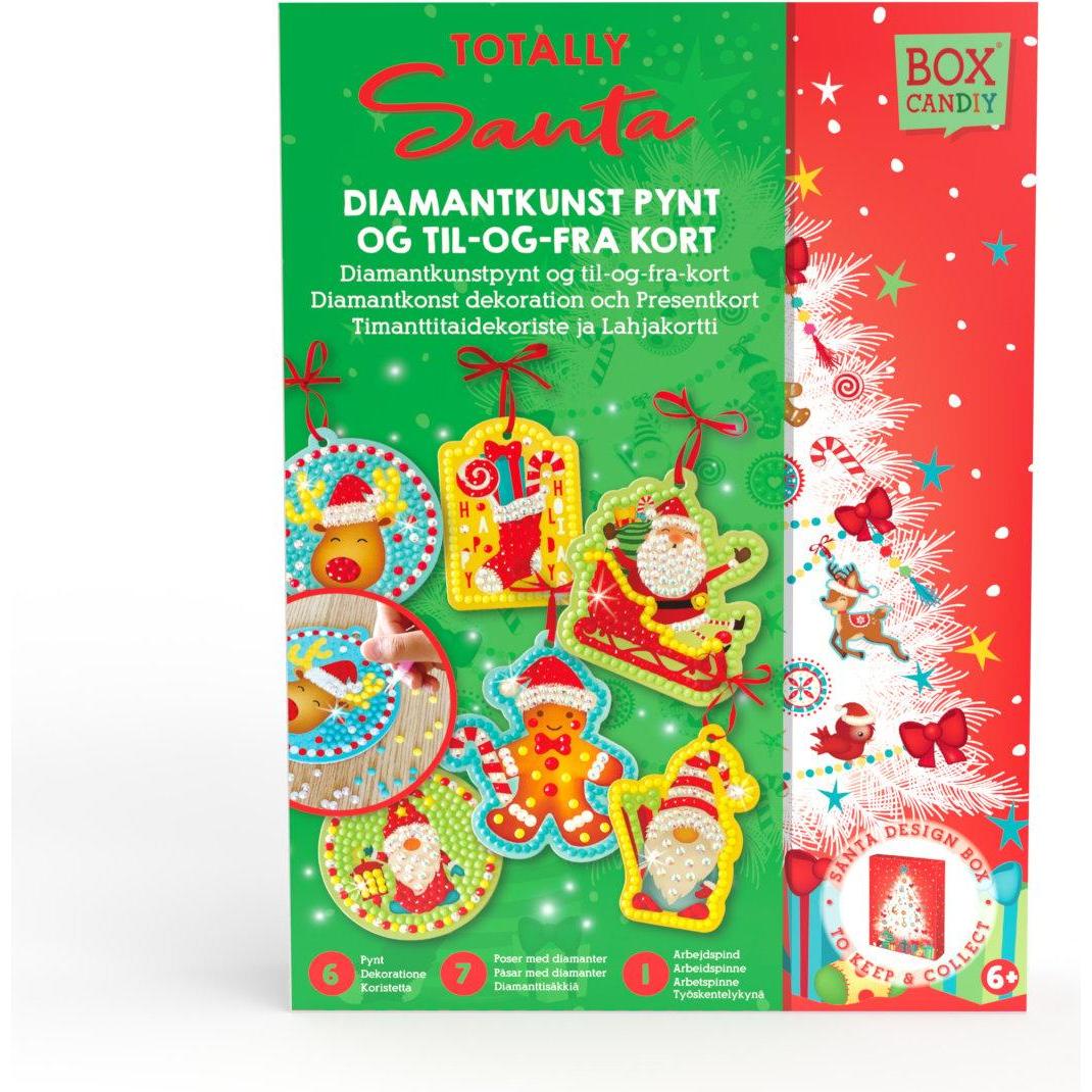 Box Candiy Diamond Art Ornaments & Gift Tags - Totally Santa (BC-X2207)