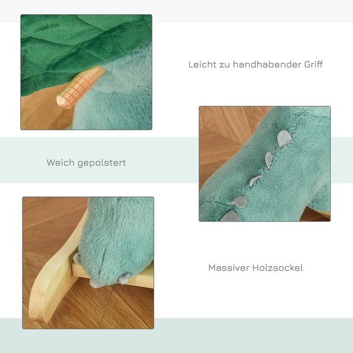 Image du produit Homcom Jouet à bascule, Triceratops, Baleine