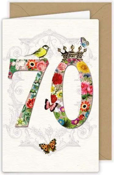 Produktbild Quire Geburtstagskarte 70. Geburtstag