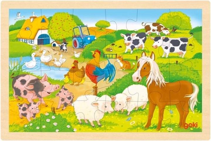 Produktbild Goki - Puzzle Farm / Zoo (57302) (24 Teile)