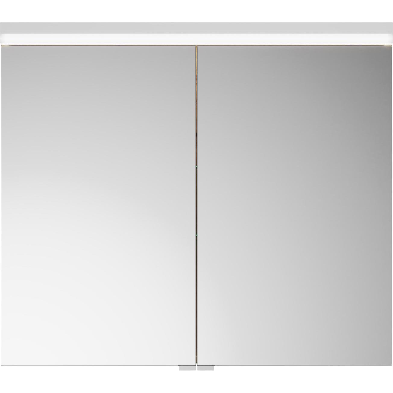 burgbad, Spiegelschrank, Lin20 Spiegelschrank LED-Beleuchtung,2 Türen, 800x700x170mm