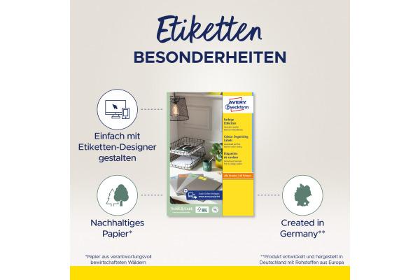 Actual product image Avery Farbige labels