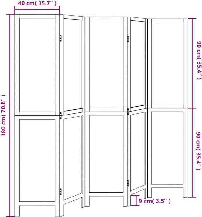 Produktbild vidaXL Paravent