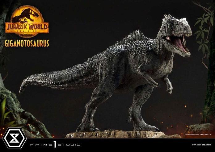 Actual product image Hot Toys JURASSIC WORLD DOMINION - Giganotosaurus - Statuette 48cm