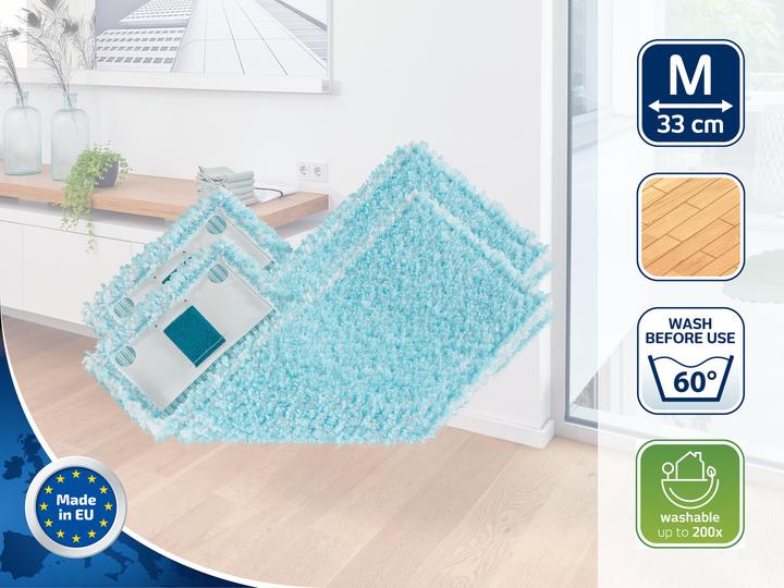 Produktbild Leifheit 2er Set Wischbezug CLEAN TWIST M Ergo super soft (2 Stk.)