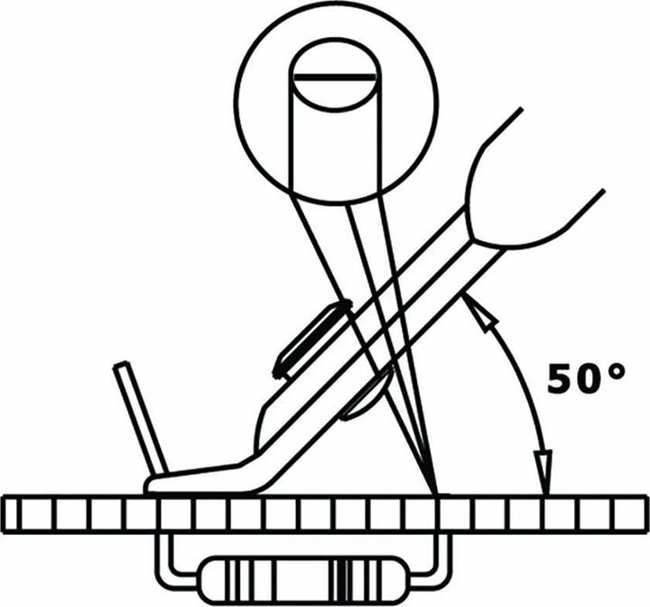 Actual product image Piergiacomi 50° angled flush cutter