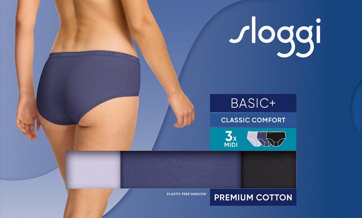 Actual product image Sloggi Basic+ Midi (40, pack of 3)