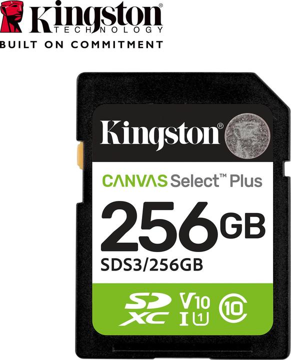 Produktbild Kingston Canvas Select Plus (256 GB, SDXC, U1, UHS-I)