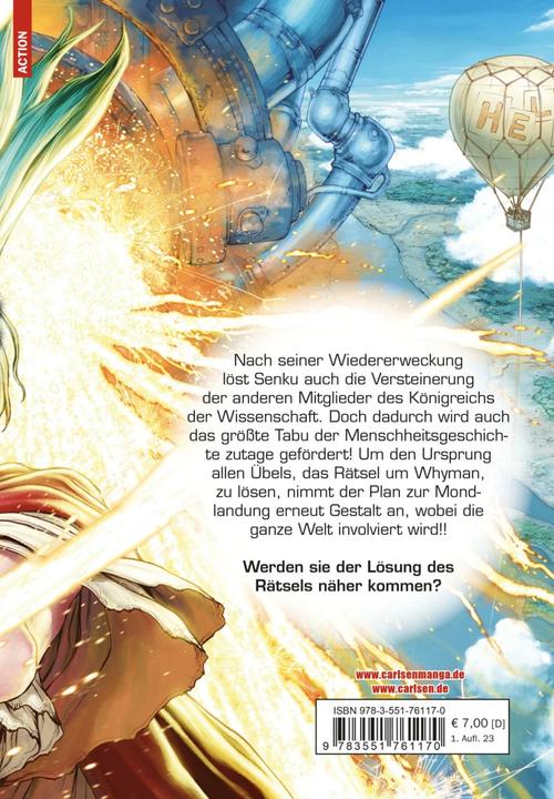 Actual product image Dr. Stone 23 (German, Boichi, Riichiro Inagaki, Yuki Kowalsky, 2023)
