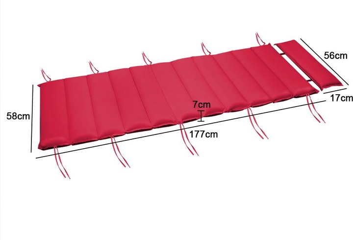 Image du produit Detex Coussin pour chaise longue (177 x 59 x 7 cm)