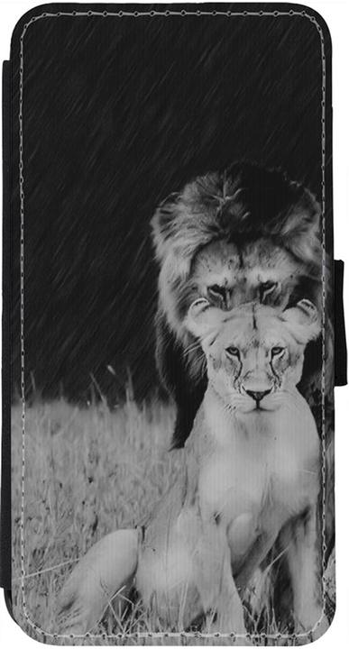 Actual product image PhoneLook Cover Wallet black Angry lions (Apple iPhone 12)