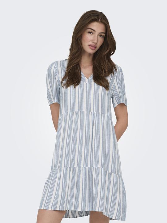 Image du produit Only ONLTIRI-GOA Leinen Kurzes Kleid Kleid (M)