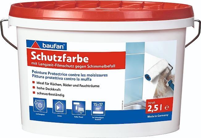 Produktbild Baufan Schutzfarbe 2,5l (Weiss, 2.50 l)