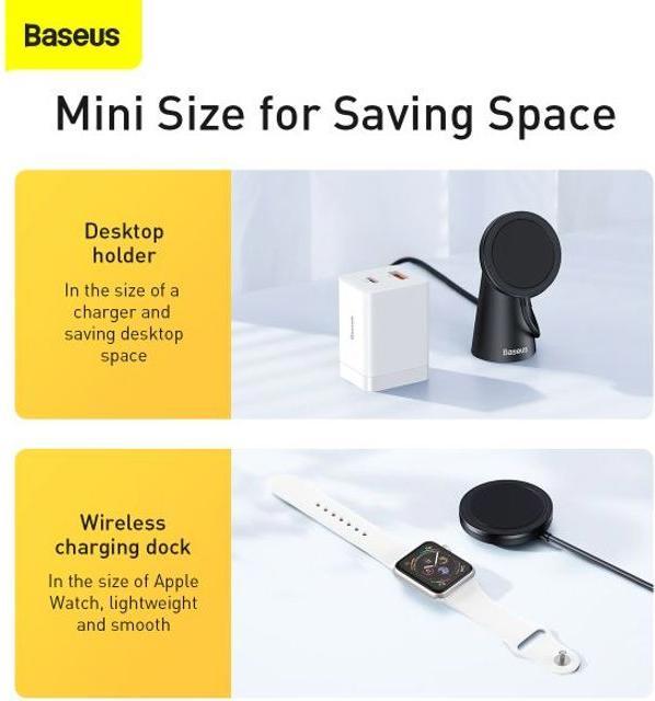 Produktbild Baseus Simple Magnetic Stand Wireless Charger (15 W)