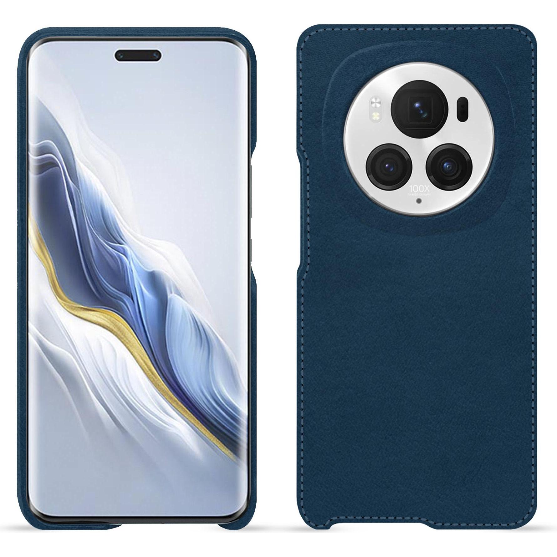 Noreve Lederschutzhülle (Honor Magic6 Pro), Smartphone Hülle, Blau