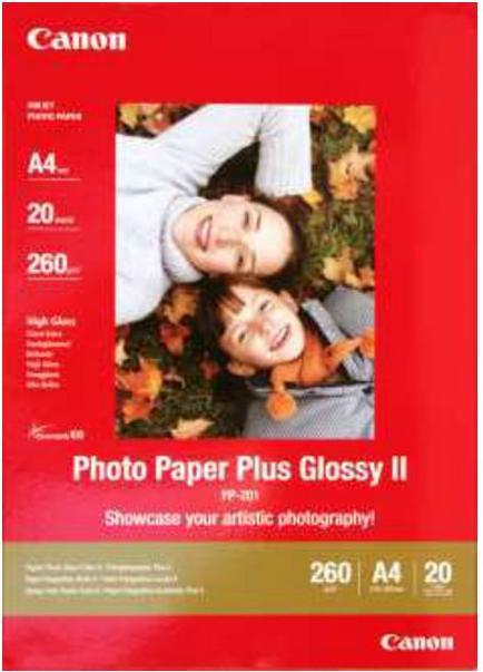 Image du produit Canon PP-201 Plus Glossy II (260 g/m², A4, 20 x)