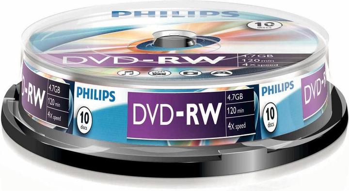 Produktbild Philips 1x10 DVD-RW 4,7GB 4x SP (10 x)