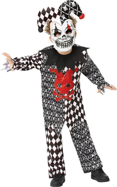 Actual product image Smiffys Childrens/Kids Evil Jester Costume (146, 152)