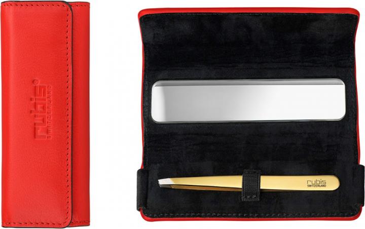 Immagine prodotto Rubis Pinzetta Shiny con custodia, inclinata, oro