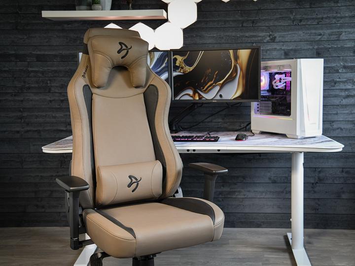 Actual product image Arozzi Vernazza SoftPU Gaming Chair - Brown