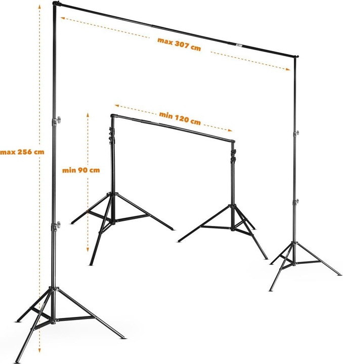 Image du produit Walimex Système de fond de télescope 1,2 - 3m (120 cm, 256 cm)