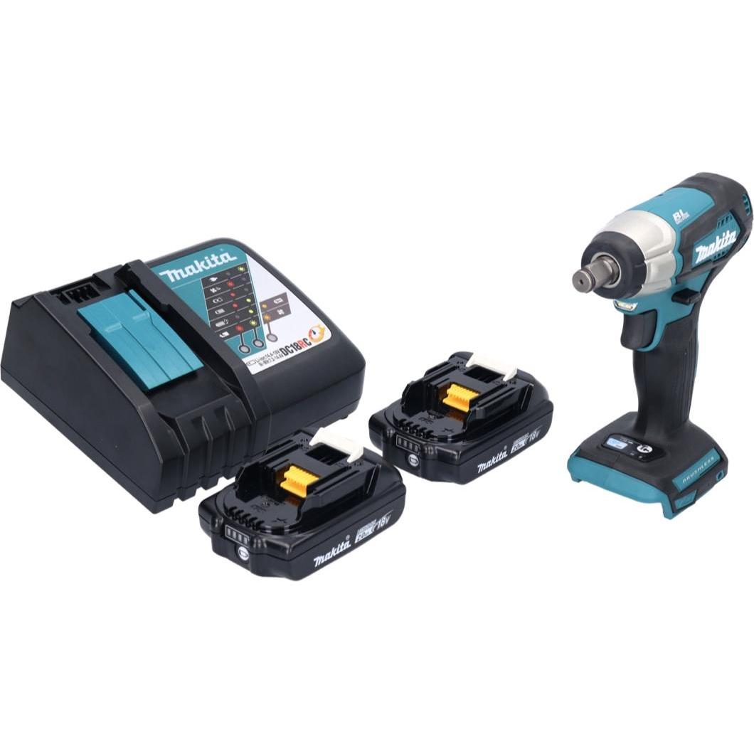 Thumbnail - Makita, Bohrmaschine + Akkuschrauber, DTW 181 RA Akku Schlagschrauber 18 V 210 Nm 1/2" Brushless + 2x Akku 2,0 Ah + Lade...