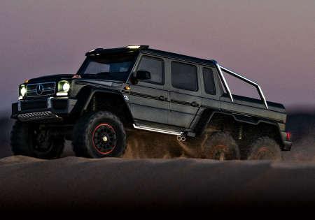 Actual product image Traxxas CRAWLER TRX-6 1:10 6WD EP RTR MERCEDES G63 AMG 6x6 - BLACK WITHOUT charger and WITHOUT battery (RTR Ready-to-Run)