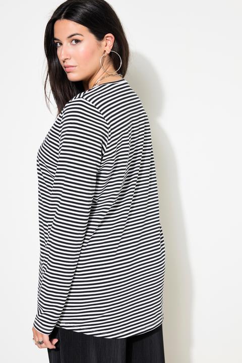 Immagine prodotto Studio Untold Maglia a righe con maniche lunghe e scollo a girocollo (42, 44)