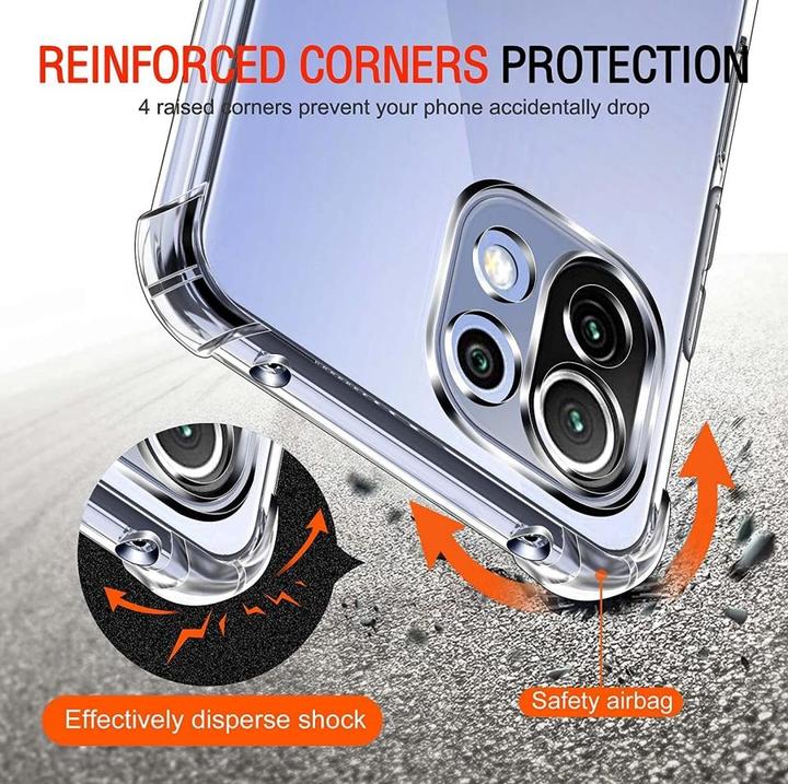 Produktbild Screenguard Xiaomi Mi 11 Lite Hülle Crystal Soft Airbag Bumper (Xiaomi Mi 11 Lite)