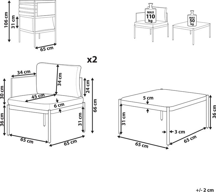 Actual product image Beliani Terracina