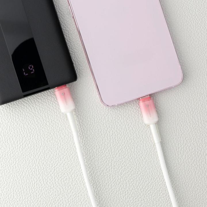 Immagine prodotto Forcell Cable F-ENERGY C354 cable Type C to Type C QC4.0 PD 3A 60W Gradient 1 m white (1 m, USB 2.0, 60 W)