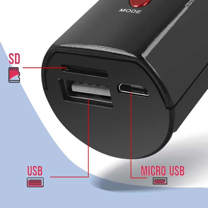 Produktbild Maxlife Bluetooth microphone with speaker Animal MX-100 black