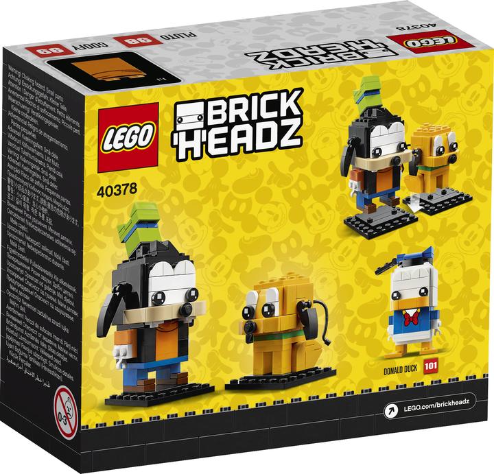 Actual product image LEGO Disney - Goofy & Pluto (40378, LEGO Brickheadz, LEGO Rare Sets)