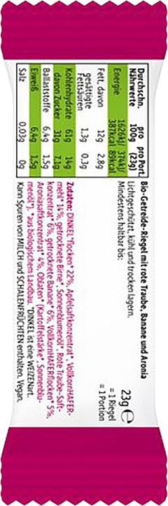 Produktbild Freche Freunde Rote Traube Banane Aronia Riegel (92 g)