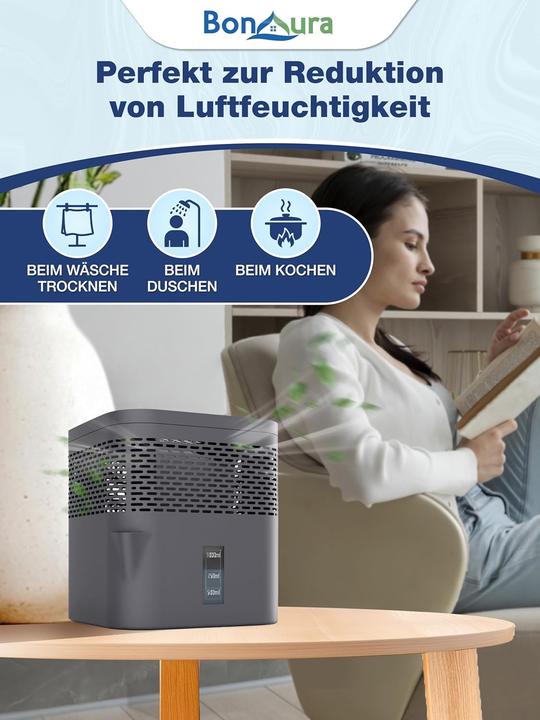 Produktbild BonAura Luftentfeuchter ohne Strom mit Nachfüllpack (16 m²)