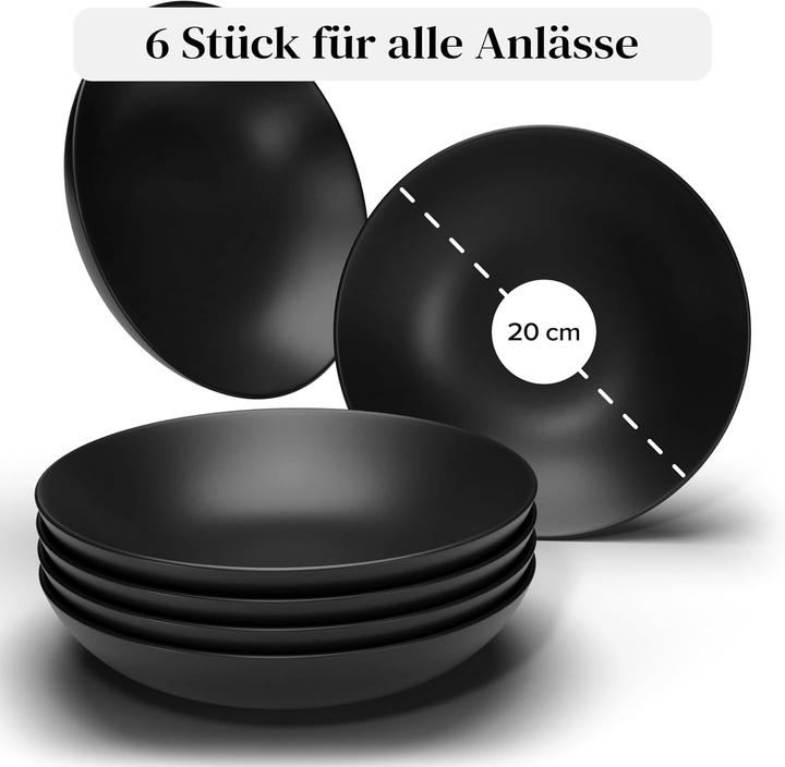 Image du produit Pure Living Interior Design Manhattan Suppenteller-Set für 6 Personen (6 x)