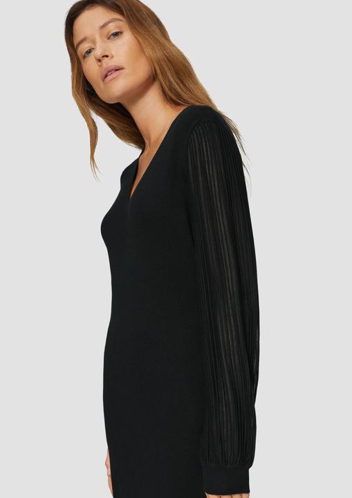 Immagine prodotto S.Oliver Kleid Feinstrick-Kleid mit semitransparenten Ärmeln (42)