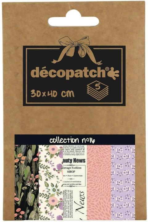Décopatch Decopatch-Papier Nr. 16, 5 Blatt (20 g/m², 5x)