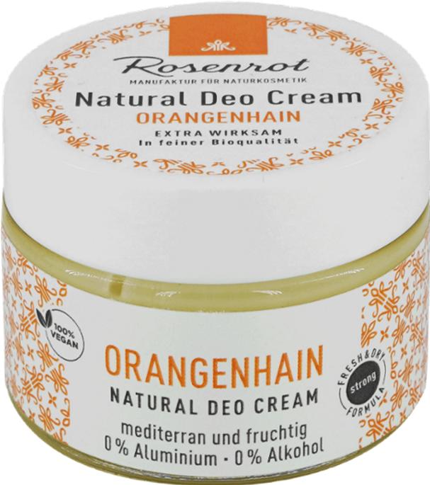 Produktbild Rosenrot Deo Creme ORANGENHAIN (Crème)