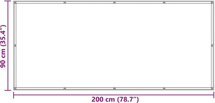 Actual product image vidaXL Balkonsichtschutz (200 cm)