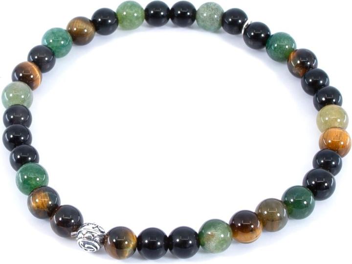 Image du produit Balibay Babylas (20.50 cm, Pierre précieuse, Œil de faucon, œil de tigre, Agate, Tourmaline, Or 14 carats)